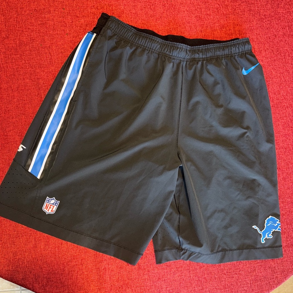 Nike Black and Blue Athletic Shorts